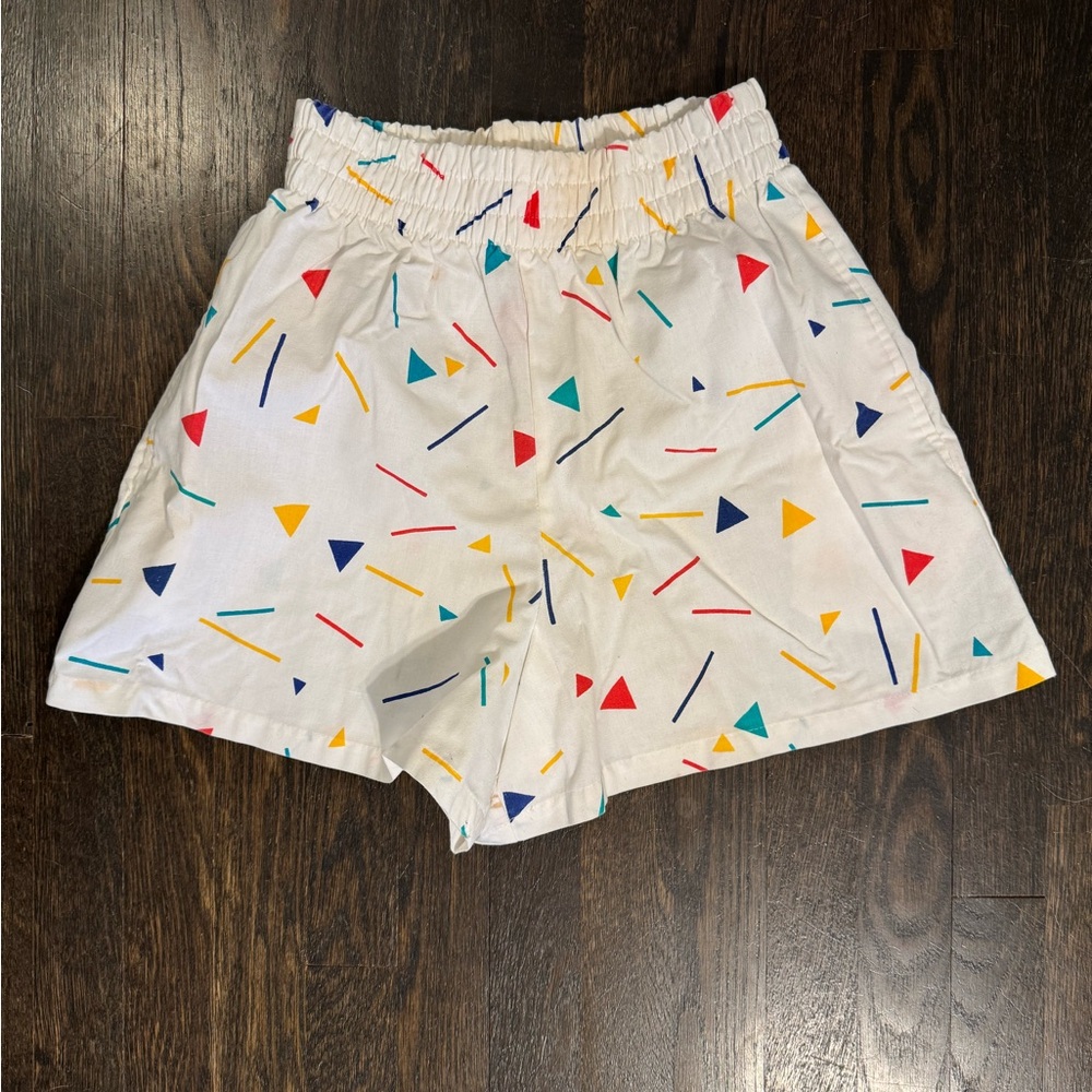 Vintage Geometric Print Shorts Sz. S